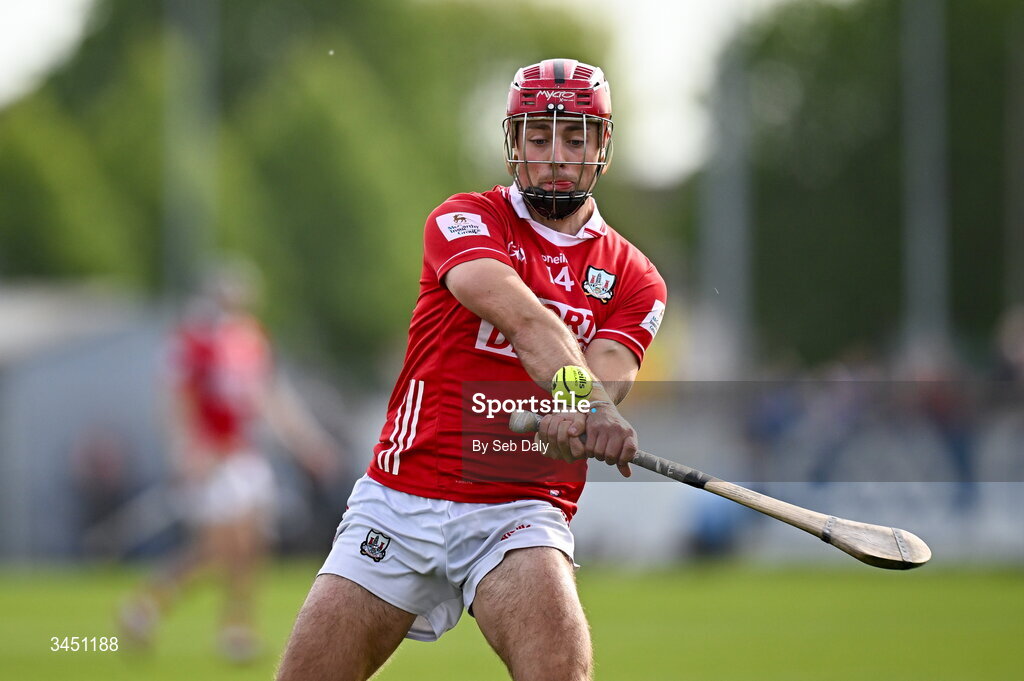 9 May 2026; William Buckley of Cork during the Munster GAA Senior Hurling Championship Round 3 match between Waterford and Cork at Azzurri Walsh Park in Waterford. Photo by Seb Daly/Sportsfile