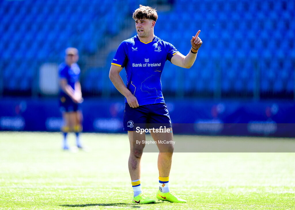 9 May 2026; Hugo McLaughlin of Leinster during the IRFU Interprovincial A Championship match between Leinster A and Ulster A at Energia Park in Dublin. Photo by Stephen McCarthy/Sportsfile