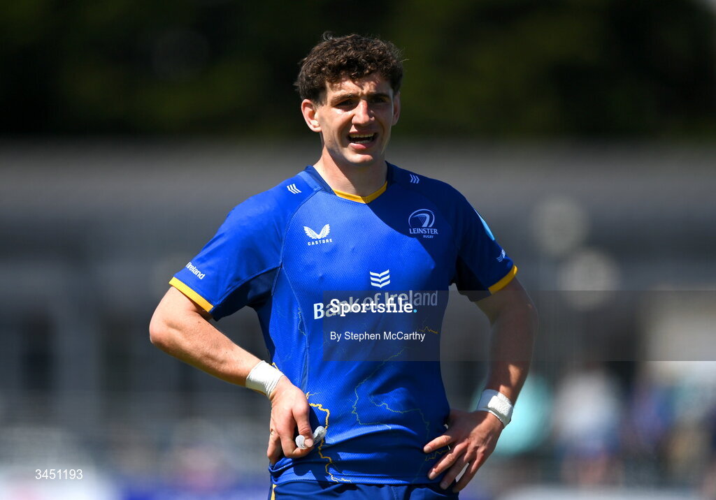 9 May 2026; Cormac Foley of Leinster during the IRFU Interprovincial A Championship match between Leinster A and Ulster A at Energia Park in Dublin. Photo by Stephen McCarthy/Sportsfile