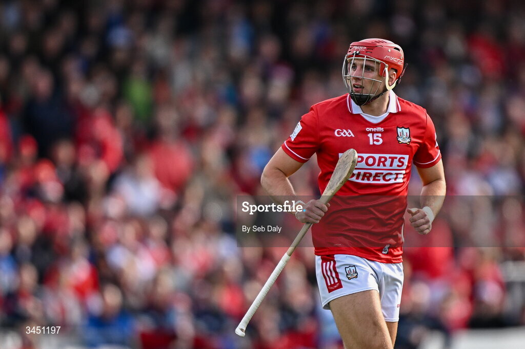 9 May 2026; Brian Hayes of Cork during the Munster GAA Senior Hurling Championship Round 3 match between Waterford and Cork at Azzurri Walsh Park in Waterford. Photo by Seb Daly/Sportsfile