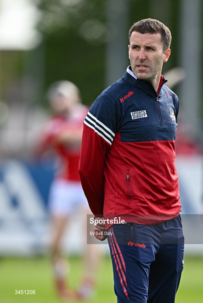 9 May 2026; Cork manager Ben O'Connor before the Munster GAA Senior Hurling Championship Round 3 match between Waterford and Cork at Azzurri Walsh Park in Waterford. Photo by Seb Daly/Sportsfile