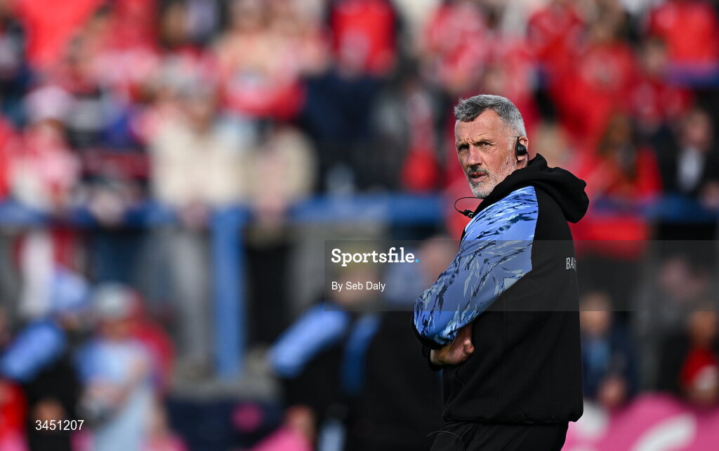 9 May 2026; Waterford manager Peter Queally before the Munster GAA Senior Hurling Championship Round 3 match between Waterford and Cork at Azzurri Walsh Park in Waterford. Photo by Seb Daly/Sportsfile
