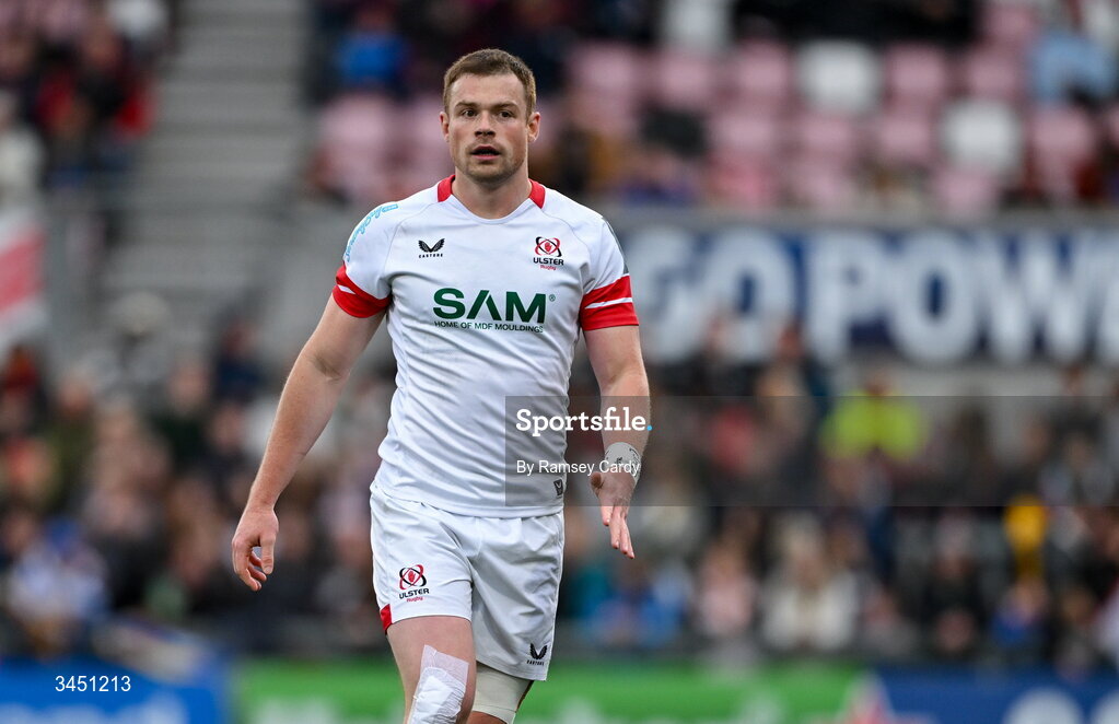 8 May 2026; Zac Ward of Ulster during the United Rugby Championship match between Ulster and DHL Stormers at Affidea Stadium in Belfast. Photo by Ramsey Cardy/Sportsfile