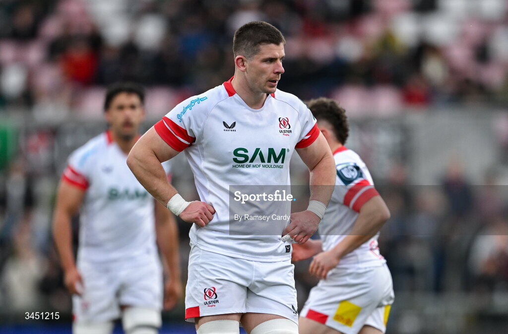8 May 2026; Nick Timoney of Ulster during the United Rugby Championship match between Ulster and DHL Stormers at Affidea Stadium in Belfast. Photo by Ramsey Cardy/Sportsfile