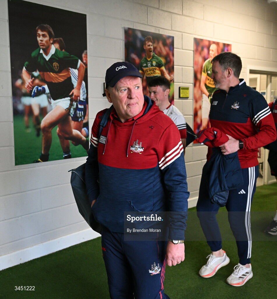 10 May 2026; Cork manager John Cleary arrives before the Munster GAA Football Senior Championship final match between Kerry and Cork at Fitzgerald Stadium in Killarney, Kerry. Photo by Brendan Moran/Sportsfile