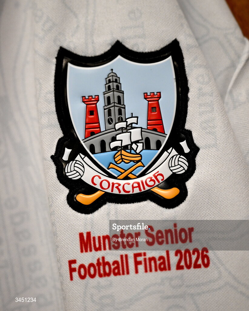 10 May 2026; The jersey of goalkeeper Patrick Doyle in the Cork dressingroom before the Munster GAA Football Senior Championship final match between Kerry and Cork at Fitzgerald Stadium in Killarney, Kerry. Photo by Brendan Moran/Sportsfile