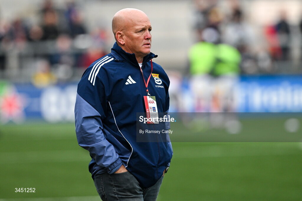 8 May 2026; DHL Stormers Director of Rugby John Dobson before the United Rugby Championship match between Ulster and DHL Stormers at Affidea Stadium in Belfast. Photo by Ramsey Cardy/Sportsfile