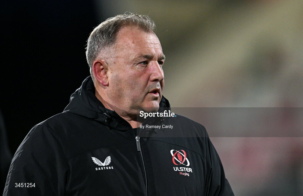8 May 2026; Ulster head coach Richie Murphy during the United Rugby Championship match between Ulster and DHL Stormers at Affidea Stadium in Belfast. Photo by Ramsey Cardy/Sportsfile