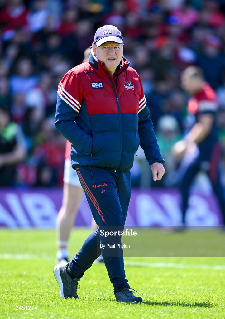 10 May 2026; Cork manager John Cleary before the Munster GAA Football Senior Championship final match between Kerry and Cork at Fitzgerald Stadium in Killarney, Kerry. Photo by Paul Phelan/Sportsfile