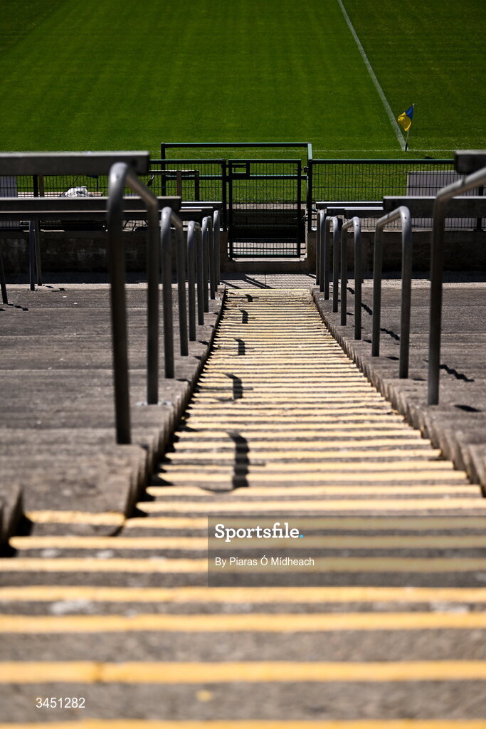 10 May 2026; A general view from a terrace before the Connacht GAA Football Senior Championship final match between Roscommon and Galway at King & Moffatt Dr Hyde Park in Roscommon. Photo by Piaras Ó Mídheach/Sportsfile