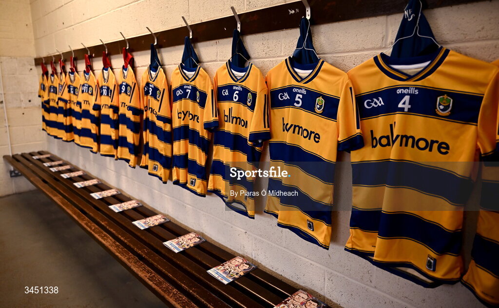 10 May 2026; Roscommon jerseys in their dressing room before the Connacht GAA Football Senior Championship final match between Roscommon and Galway at King & Moffatt Dr Hyde Park in Roscommon. Photo by Piaras Ó Mídheach/Sportsfile