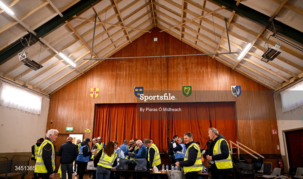 10 May 2026; Stewards during preparations before the Connacht GAA Football Senior Championship final match between Roscommon and Galway at King & Moffatt Dr Hyde Park in Roscommon. Photo by Piaras Ó Mídheach/Sportsfile