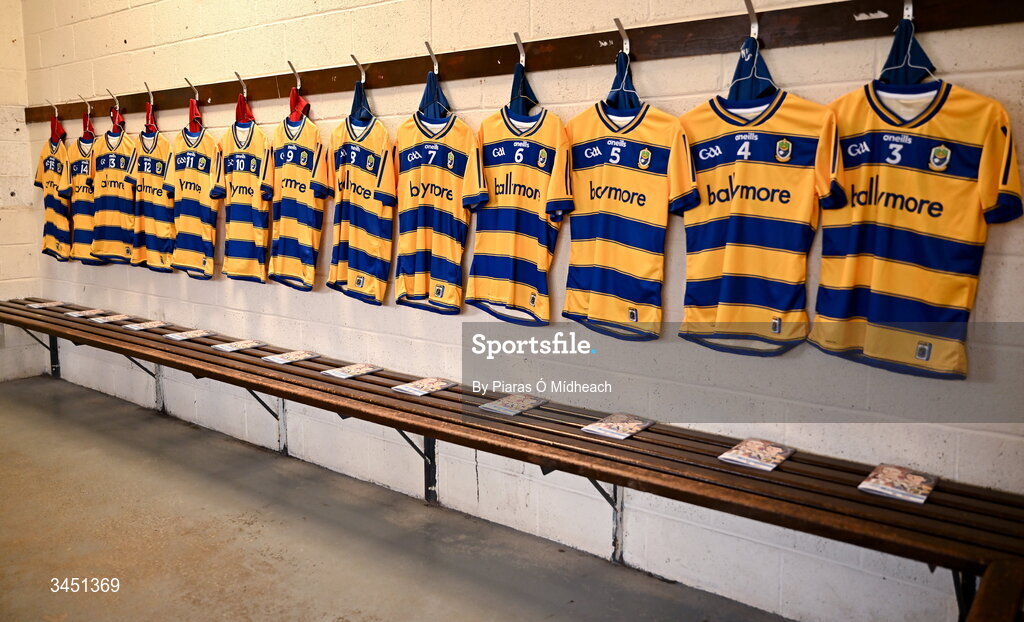 10 May 2026; Roscommon jerseys in their dressing room before the Connacht GAA Football Senior Championship final match between Roscommon and Galway at King & Moffatt Dr Hyde Park in Roscommon. Photo by Piaras Ó Mídheach/Sportsfile