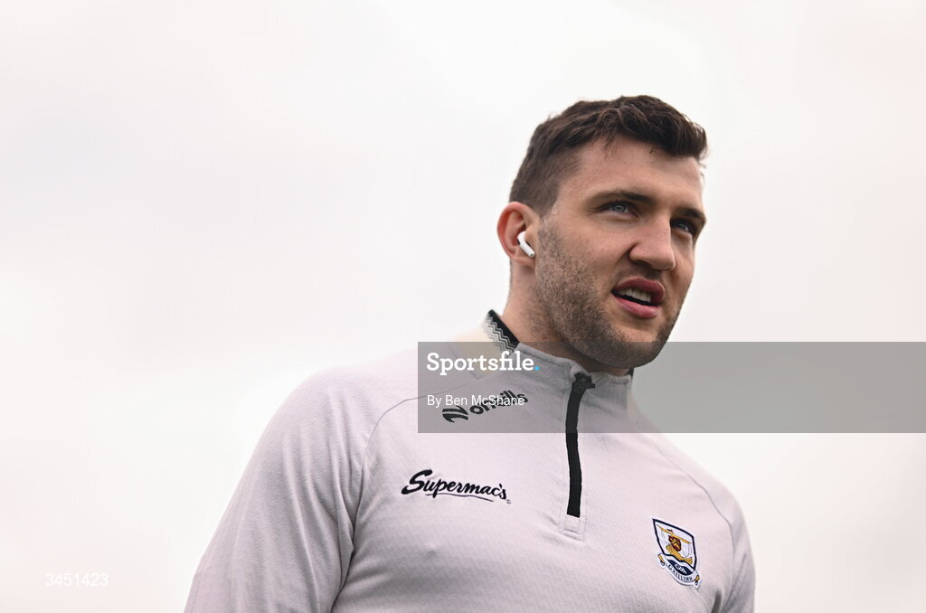 10 May 2026; Damien Comer of Galway before the Connacht GAA Football Senior Championship final match between Roscommon and Galway at King & Moffatt Dr Hyde Park in Roscommon. Photo by Ben McShane/Sportsfile