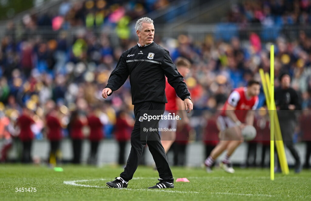 10 May 2026; Galway manager Padraic Joyce before the Connacht GAA Football Senior Championship final match between Roscommon and Galway at King & Moffatt Dr Hyde Park in Roscommon. Photo by Ben McShane/Sportsfile
