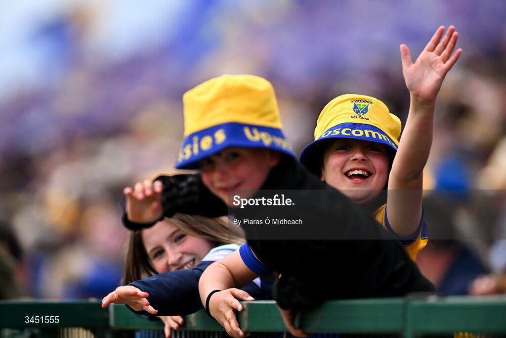 10 May 2026; Roscommon supporters before the Connacht GAA Football Senior Championship final match between Roscommon and Galway at King & Moffatt Dr Hyde Park in Roscommon. Photo by Piaras Ó Mídheach/Sportsfile