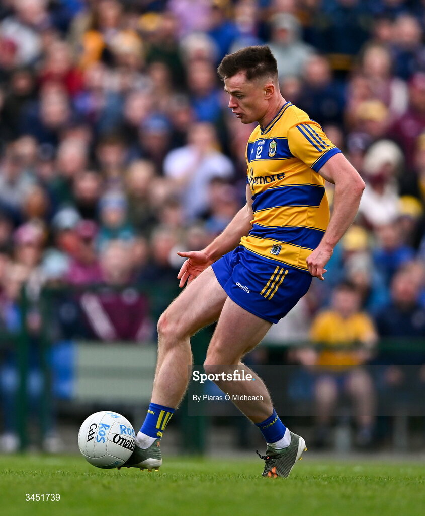 10 May 2026; Darragh Heneghan of Roscommon shoots to score his side's third goal during the Connacht GAA Football Senior Championship final match between Roscommon and Galway at King & Moffatt Dr Hyde Park in Roscommon. Photo by Piaras Ó Mídheach/Sportsfile