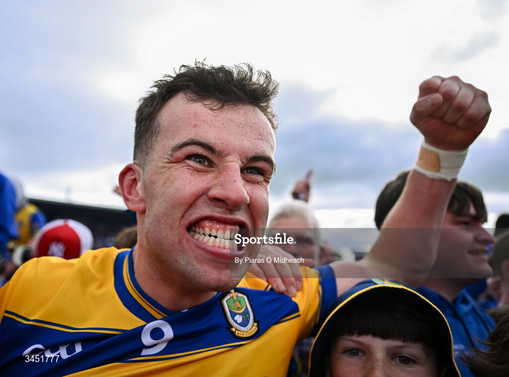 10 May 2026; Conor Ryan of Roscommon celebrates after his side's victory in the Connacht GAA Football Senior Championship final match between Roscommon and Galway at King & Moffatt Dr Hyde Park in Roscommon. Photo by Piaras Ó Mídheach/Sportsfile