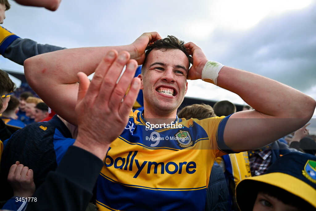 10 May 2026; Conor Ryan of Roscommon celebrates after his side's victory in the Connacht GAA Football Senior Championship final match between Roscommon and Galway at King & Moffatt Dr Hyde Park in Roscommon. Photo by Piaras Ó Mídheach/Sportsfile