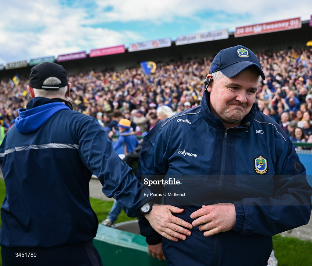 10 May 2026; Roscommon manager Mark Dowd celebrates after the final whistle in the Connacht GAA Football Senior Championship final match between Roscommon and Galway at King & Moffatt Dr Hyde Park in Roscommon. Photo by Piaras Ó Mídheach/Sportsfile