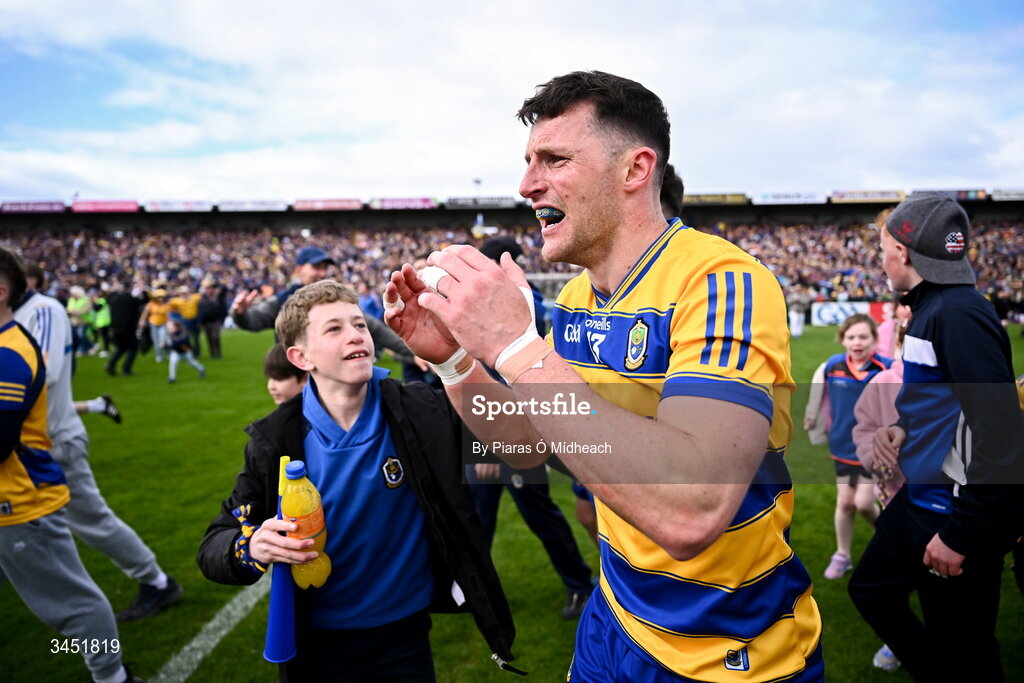 10 May 2026; Roscommon captain Diarmuid Murtagh celebrates after victory in the Connacht GAA Football Senior Championship final match between Roscommon and Galway at King & Moffatt Dr Hyde Park in Roscommon. Photo by Piaras Ó Mídheach/Sportsfile