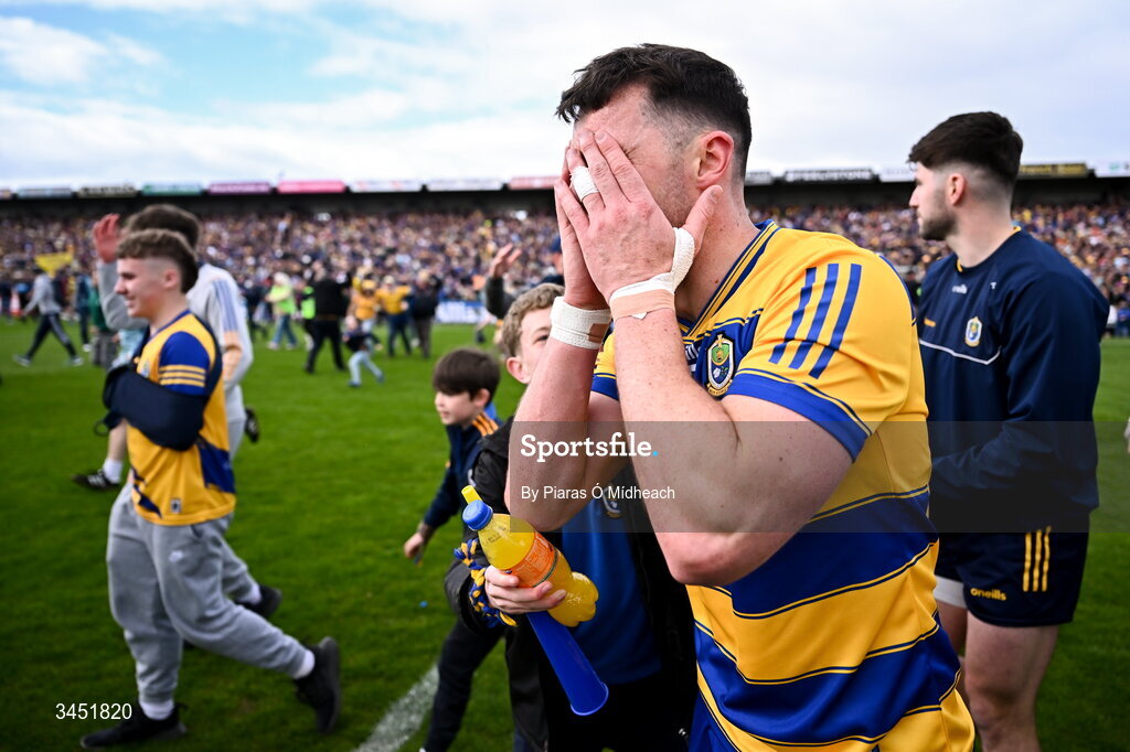 10 May 2026; Roscommon captain Diarmuid Murtagh reacts after victory in the Connacht GAA Football Senior Championship final match between Roscommon and Galway at King & Moffatt Dr Hyde Park in Roscommon. Photo by Piaras Ó Mídheach/Sportsfile