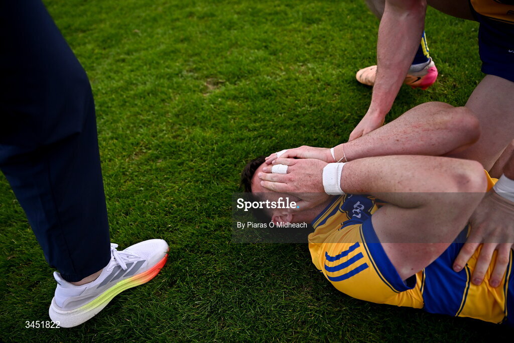 10 May 2026; Roscommon captain Diarmuid Murtagh reacts at the final whistle after victory in the Connacht GAA Football Senior Championship final match between Roscommon and Galway at King & Moffatt Dr Hyde Park in Roscommon. Photo by Piaras Ó Mídheach/Sportsfile