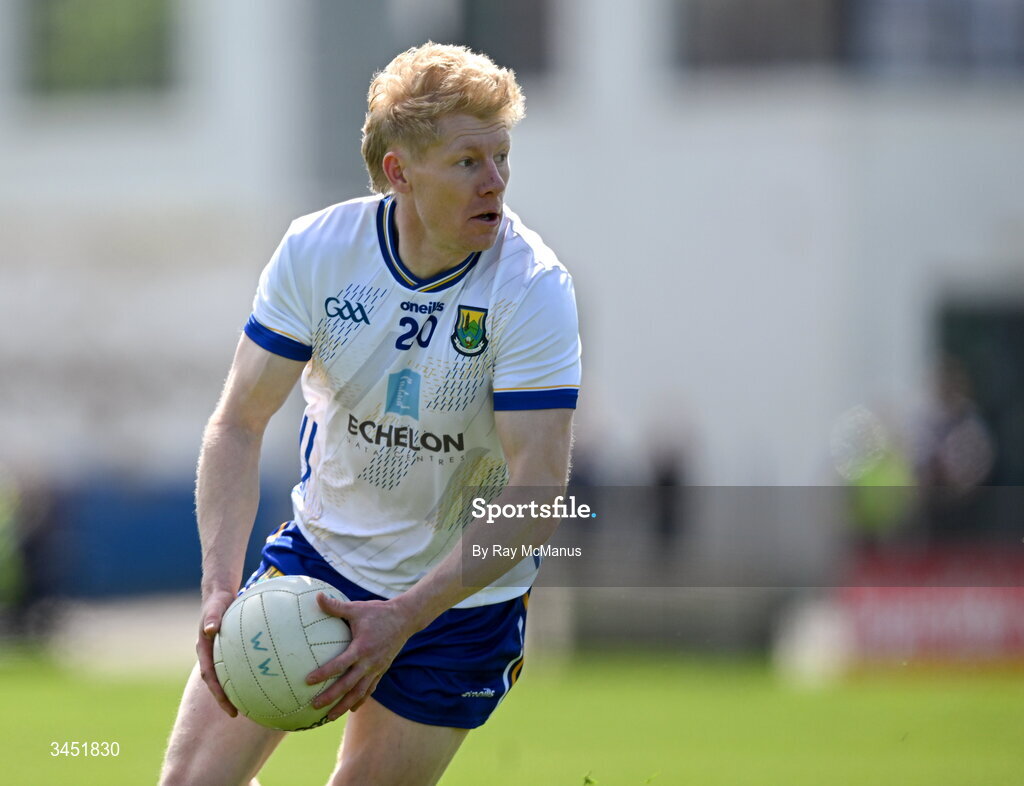 10 May 2026; Mark Kenny of Wicklow during the Táilteann Cup round 1 match between Laois and Wicklow at Laois Hire O'Moore Park in Portlaoise, Laois. Photo by Ray McManus/Sportsfile