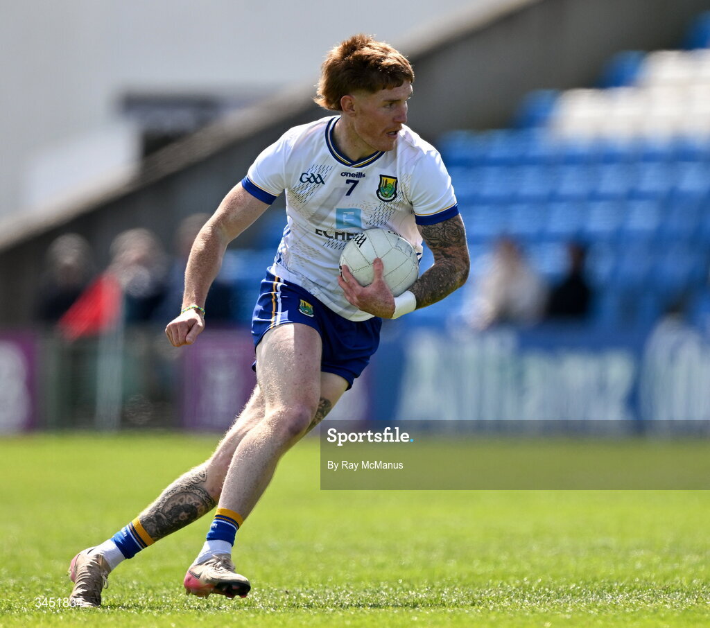 10 May 2026; Jonathan Carlin of Wicklow during the Táilteann Cup round 1 match between Laois and Wicklow at Laois Hire O'Moore Park in Portlaoise, Laois. Photo by Ray McManus/Sportsfile