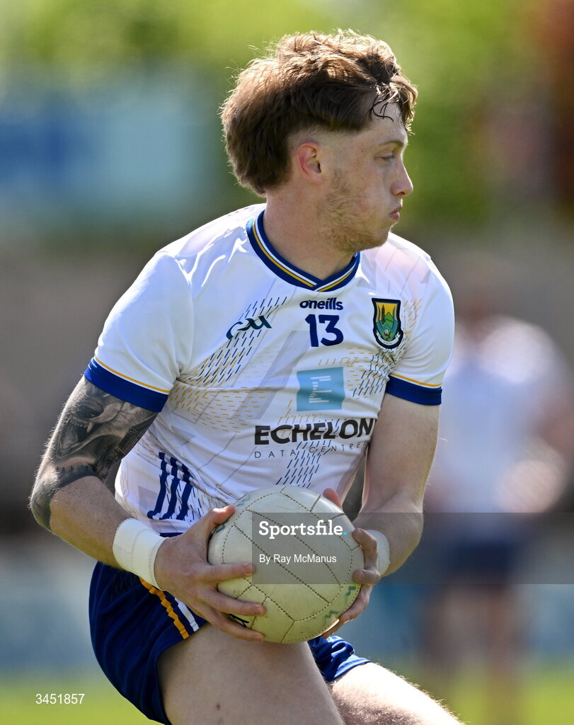 10 May 2026; Oisin McGraynor of Wicklow during the Táilteann Cup round 1 match between Laois and Wicklow at Laois Hire O'Moore Park in Portlaoise, Laois. Photo by Ray McManus/Sportsfile