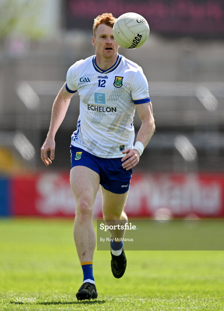 10 May 2026; Christopher O'Brien of Wicklow during the Táilteann Cup round 1 match between Laois and Wicklow at Laois Hire O'Moore Park in Portlaoise, Laois. Photo by Ray McManus/Sportsfile