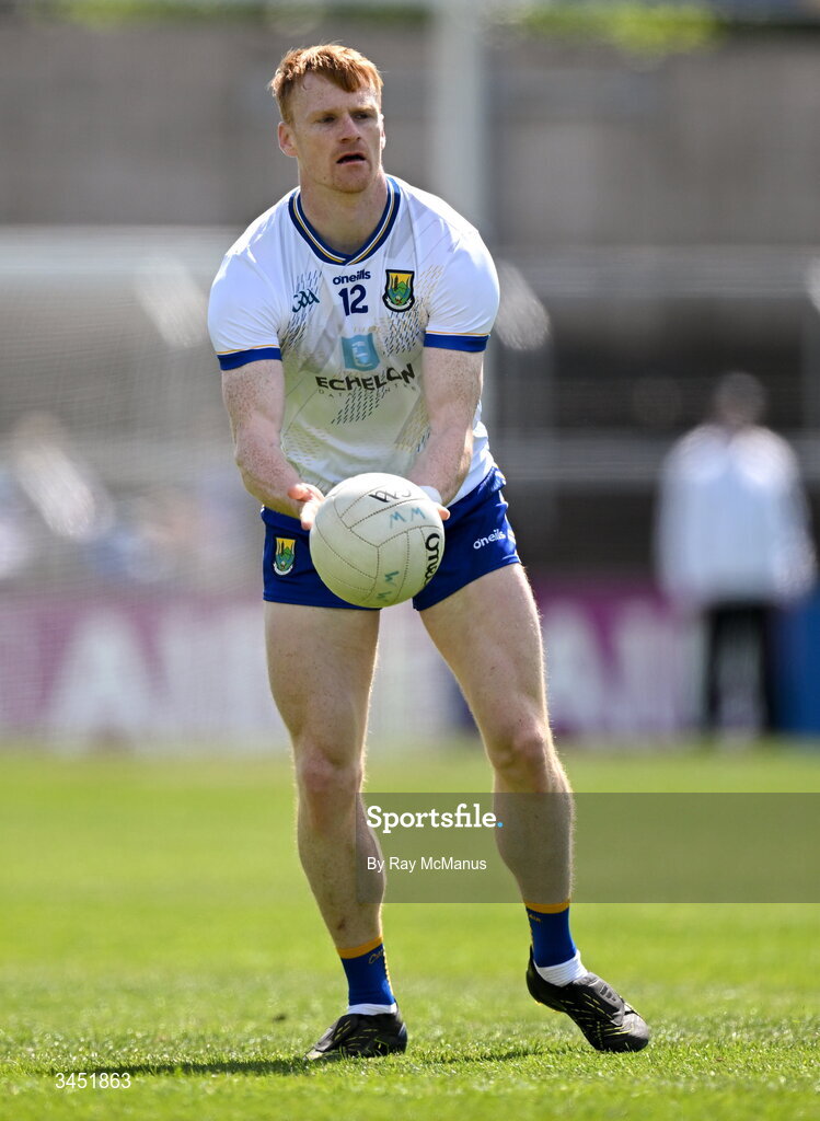 10 May 2026; Christopher O'Brien of Wicklow during the Táilteann Cup round 1 match between Laois and Wicklow at Laois Hire O'Moore Park in Portlaoise, Laois. Photo by Ray McManus/Sportsfile