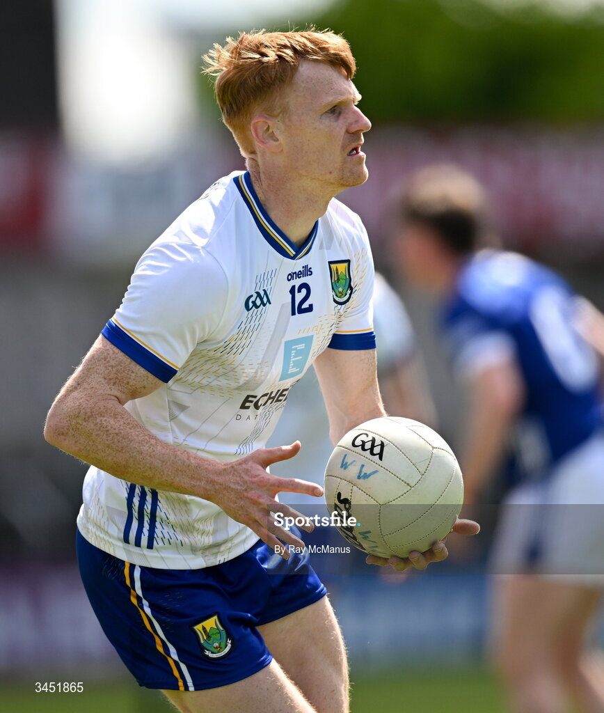 10 May 2026; Christopher O'Brien of Wicklow during the Táilteann Cup round 1 match between Laois and Wicklow at Laois Hire O'Moore Park in Portlaoise, Laois. Photo by Ray McManus/Sportsfile