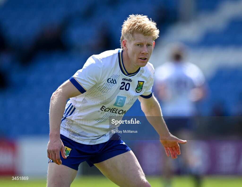 10 May 2026; Mark Kenny of Wicklow during the Táilteann Cup round 1 match between Laois and Wicklow at Laois Hire O'Moore Park in Portlaoise, Laois. Photo by Ray McManus/Sportsfile