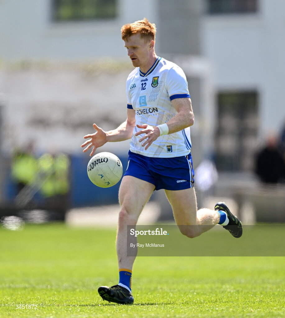 10 May 2026; Christopher O'Brien of Wicklow during the Táilteann Cup round 1 match between Laois and Wicklow at Laois Hire O'Moore Park in Portlaoise, Laois. Photo by Ray McManus/Sportsfile