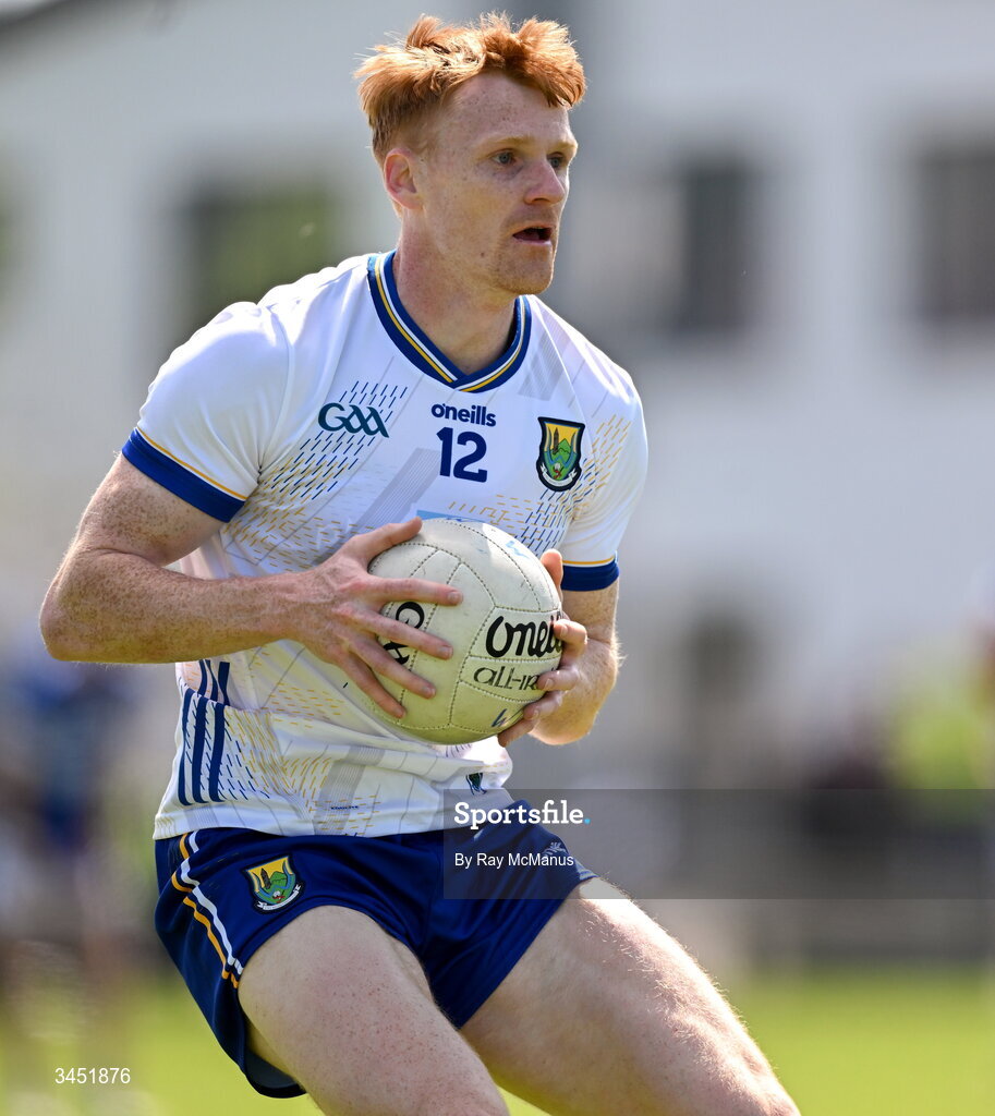 10 May 2026; Christopher O'Brien of Wicklow during the Táilteann Cup round 1 match between Laois and Wicklow at Laois Hire O'Moore Park in Portlaoise, Laois. Photo by Ray McManus/Sportsfile