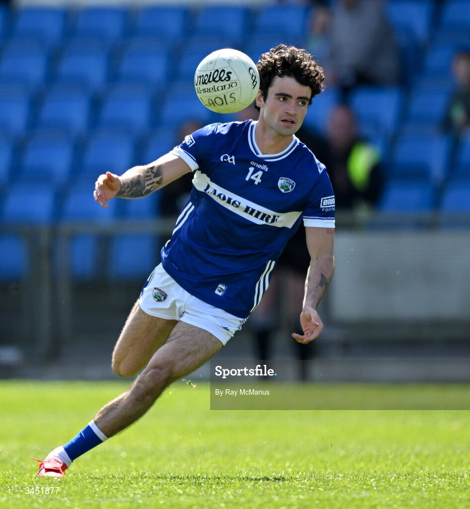 10 May 2026; Daragh Galvin of Laois during the Táilteann Cup round 1 match between Laois and Wicklow at Laois Hire O'Moore Park in Portlaoise, Laois. Photo by Ray McManus/Sportsfile