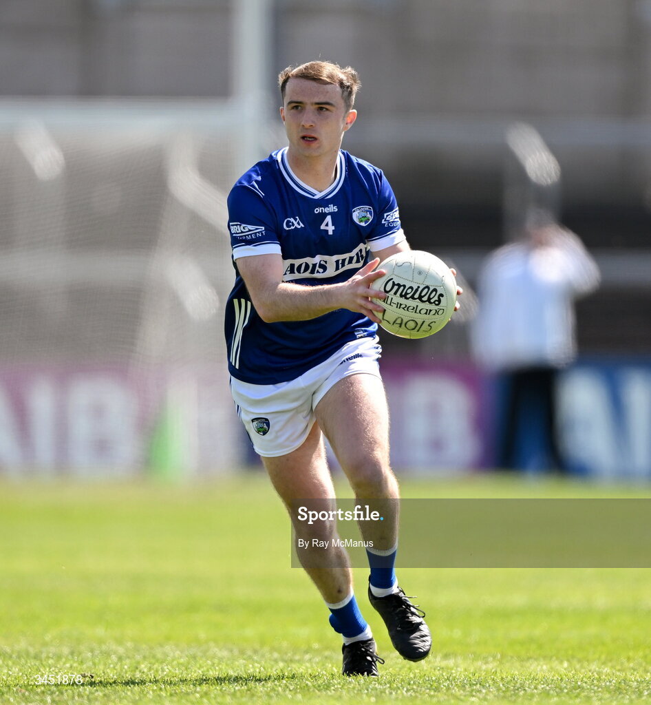10 May 2026; Alex Mohan of Laois during the Táilteann Cup round 1 match between Laois and Wicklow at Laois Hire O'Moore Park in Portlaoise, Laois. Photo by Ray McManus/Sportsfile