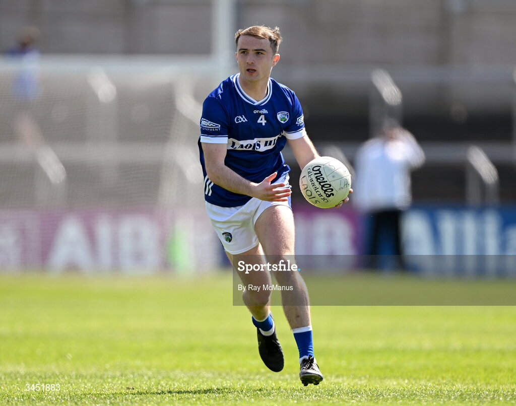 10 May 2026; Alex Mohan of Laois during the Táilteann Cup round 1 match between Laois and Wicklow at Laois Hire O'Moore Park in Portlaoise, Laois. Photo by Ray McManus/Sportsfile