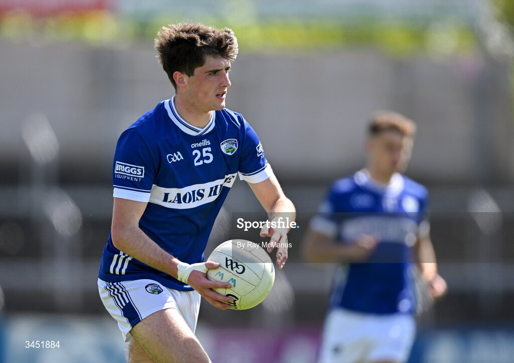 10 May 2026; Cian Nolan of Laois during the Táilteann Cup round 1 match between Laois and Wicklow at Laois Hire O'Moore Park in Portlaoise, Laois. Photo by Ray McManus/Sportsfile