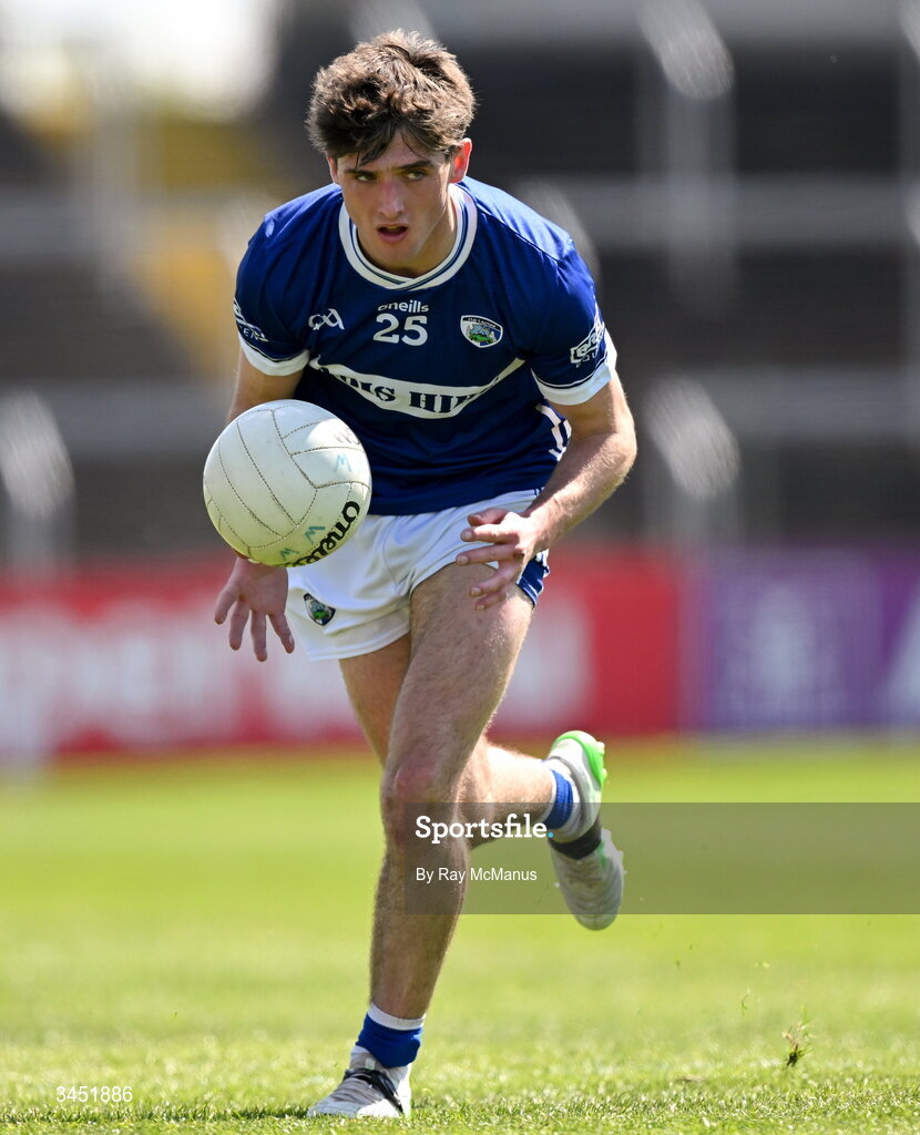 10 May 2026; Cian Nolan of Laois during the Táilteann Cup round 1 match between Laois and Wicklow at Laois Hire O'Moore Park in Portlaoise, Laois. Photo by Ray McManus/Sportsfile
