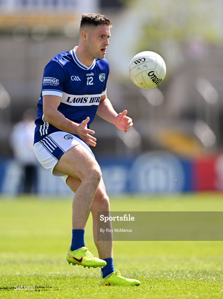 10 May 2026; Patrick O'Sullivan of Laois during the Táilteann Cup round 1 match between Laois and Wicklow at Laois Hire O'Moore Park in Portlaoise, Laois. Photo by Ray McManus/Sportsfile