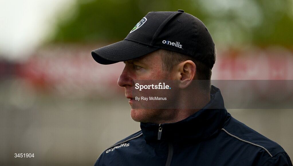 10 May 2026; Laois manager Justin McNulty during the Táilteann Cup round 1 match between Laois and Wicklow at Laois Hire O'Moore Park in Portlaoise, Laois. Photo by Ray McManus/Sportsfile