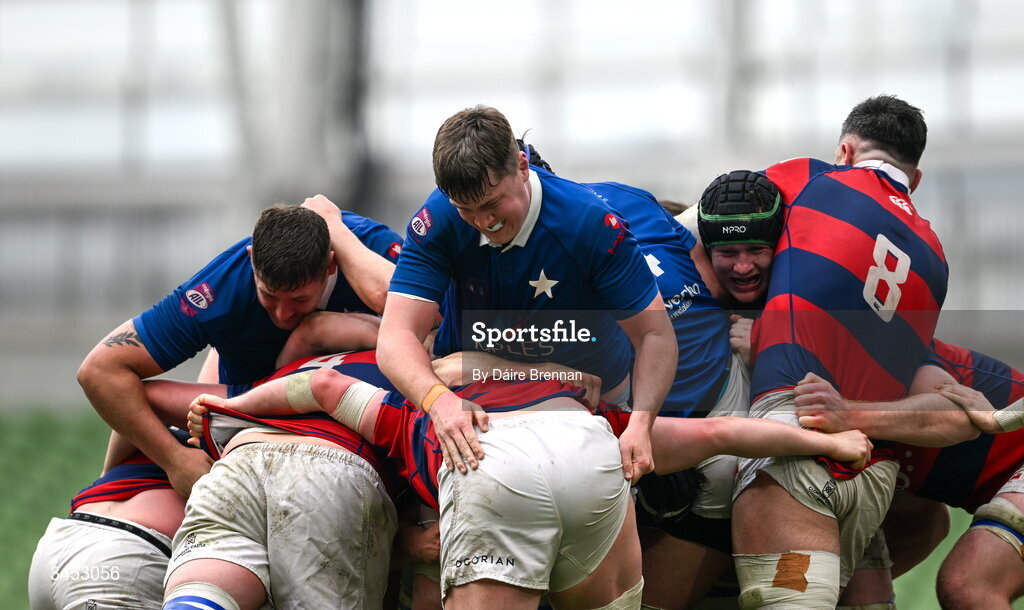 26 April 2026; Daniel Leane of St Mary's College RFC during the Energia Men's All-Ireland League Division 1A final match between Clontarf FC and St Mary's College RFC at the Aviva Stadium in Dublin. Photo by Daire Brennan/Sportsfile