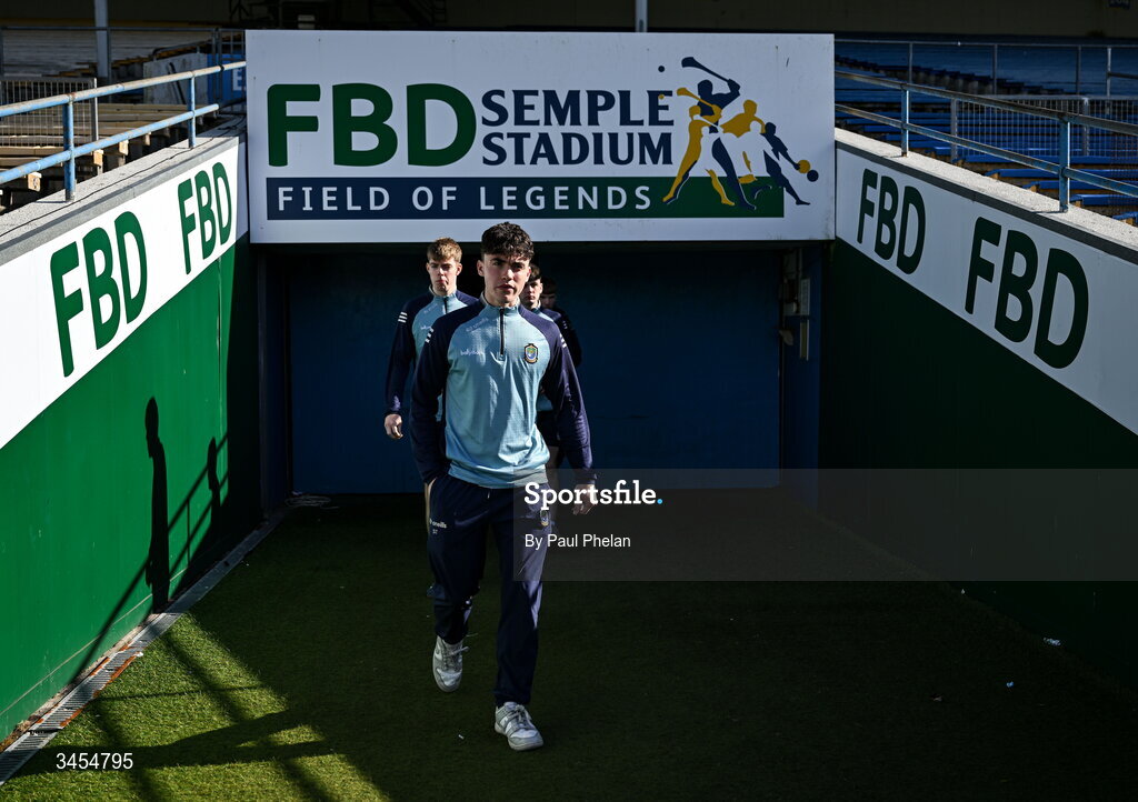 13 May 2026; Stephen Tighe of Roscommon inspects the pitch before the Dalata Hotel Group GAA Football All-Ireland U20 Championship semi-final match between Kerry and Roscommon at FBD Semple Stadium in Thurles, Tipperary. Photo by Paul Phelan/Sportsfile