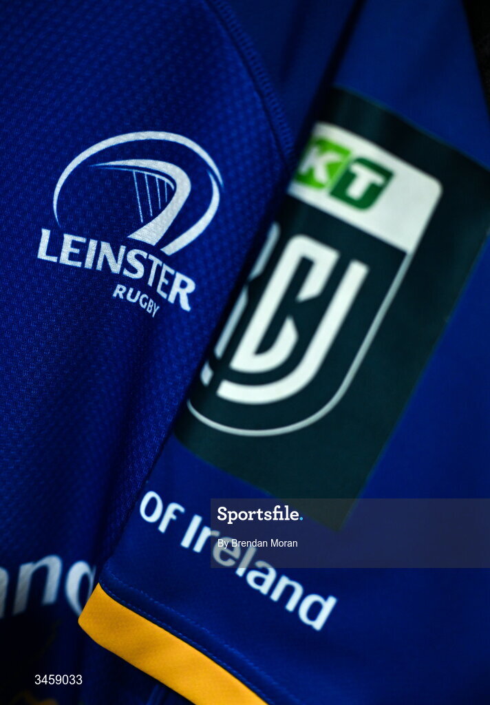 16 May 2026; The jersey of captain Jack Conan in the Leinster dressingroom before the United Rugby Championship match between Leinster and Ospreys at the Aviva Stadium in Dublin. Photo by Brendan Moran/Sportsfile
