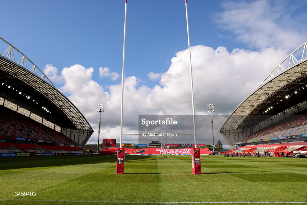 16 May 2026; A general view of Thomond Park before the United Rugby Championship match between Munster and Lions at Thomond Park in Limerick. Photo by Michael P Ryan/Sportsfile