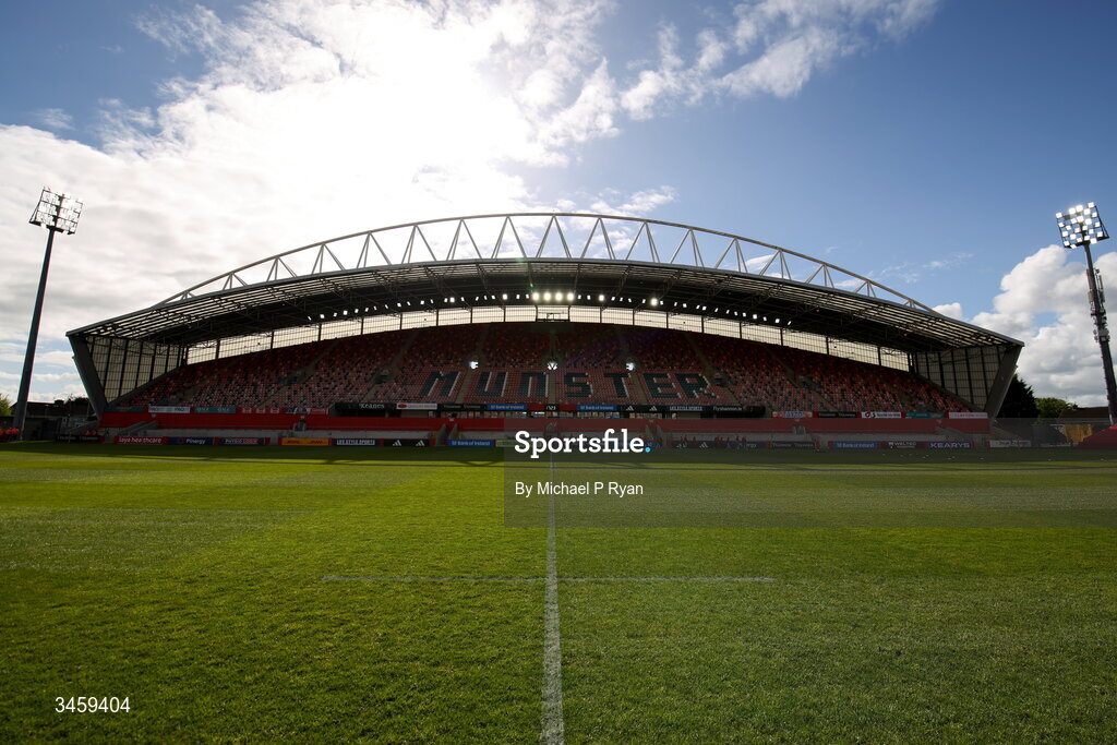 16 May 2026; A general view of Thomond Park before the United Rugby Championship match between Munster and Lions at Thomond Park in Limerick. Photo by Michael P Ryan/Sportsfile