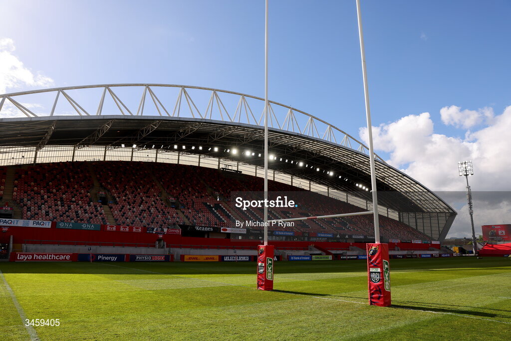 16 May 2026; A general view of Thomond Park before the United Rugby Championship match between Munster and Lions at Thomond Park in Limerick. Photo by Michael P Ryan/Sportsfile