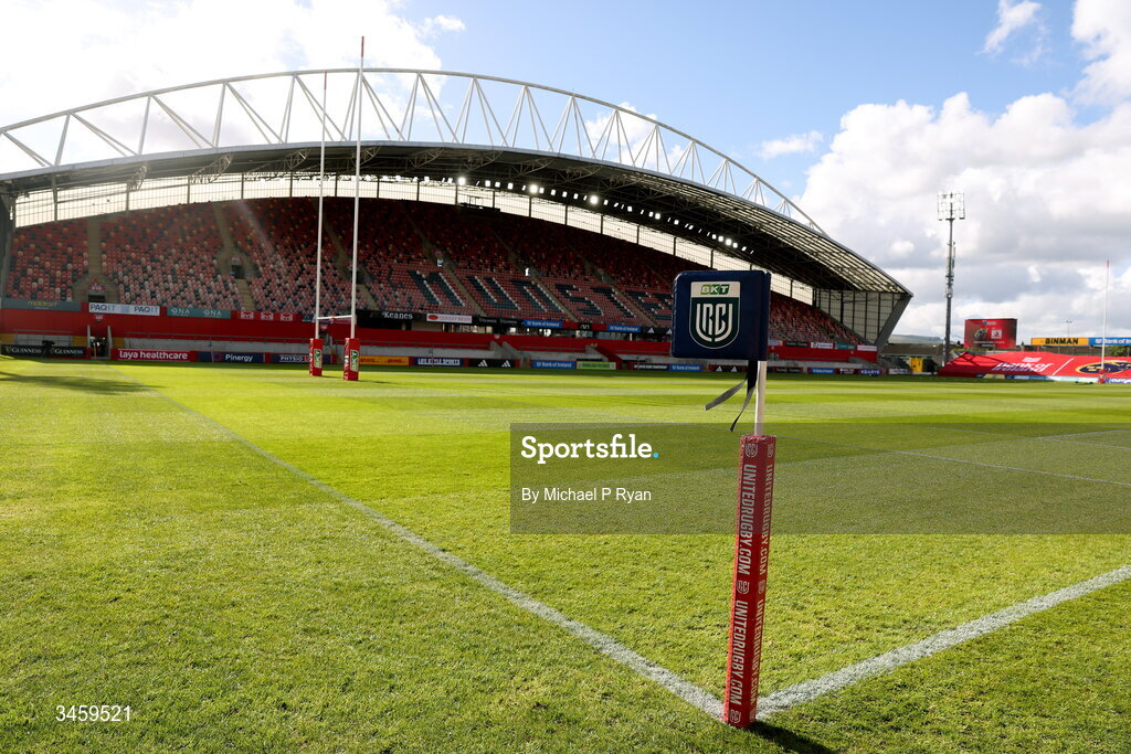 16 May 2026; A general view of Thomond Park before the United Rugby Championship match between Munster and Lions at Thomond Park in Limerick. Photo by Michael P Ryan/Sportsfile